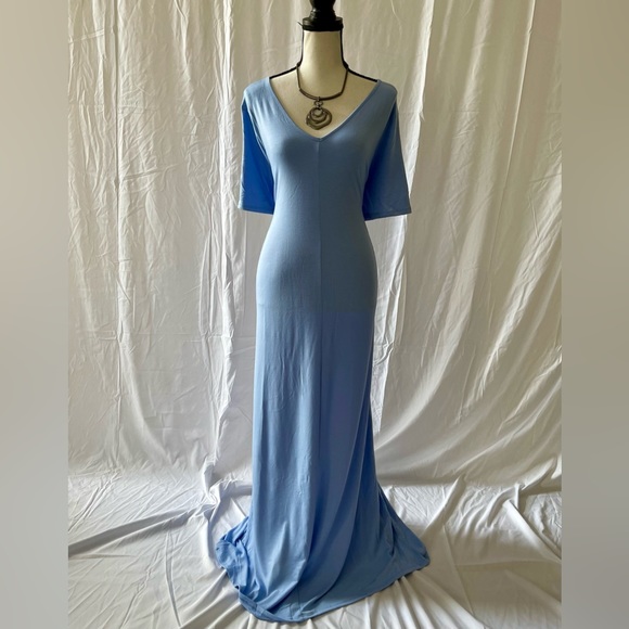 BN Zenana Premium Spring Blue Maxi Dress Various - Picture 5 of 8